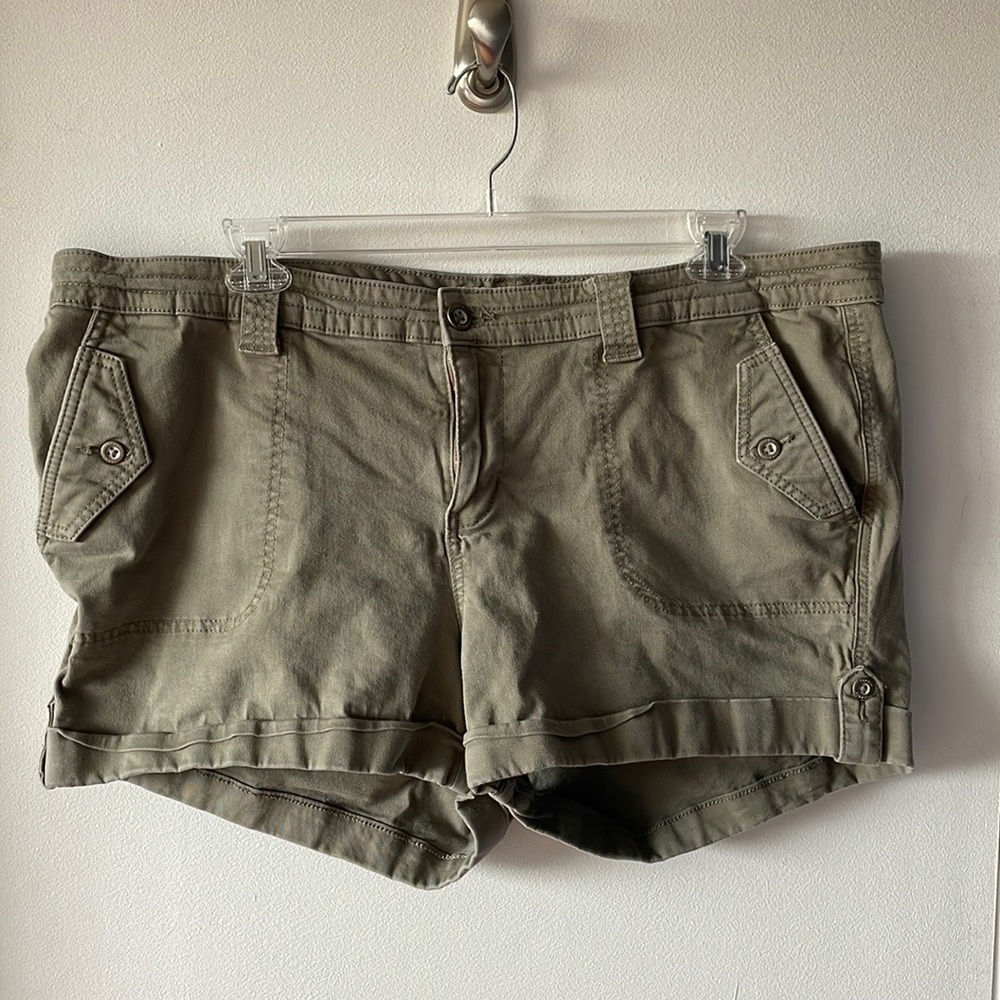 Green/Taupe Colored Torrid Shorts